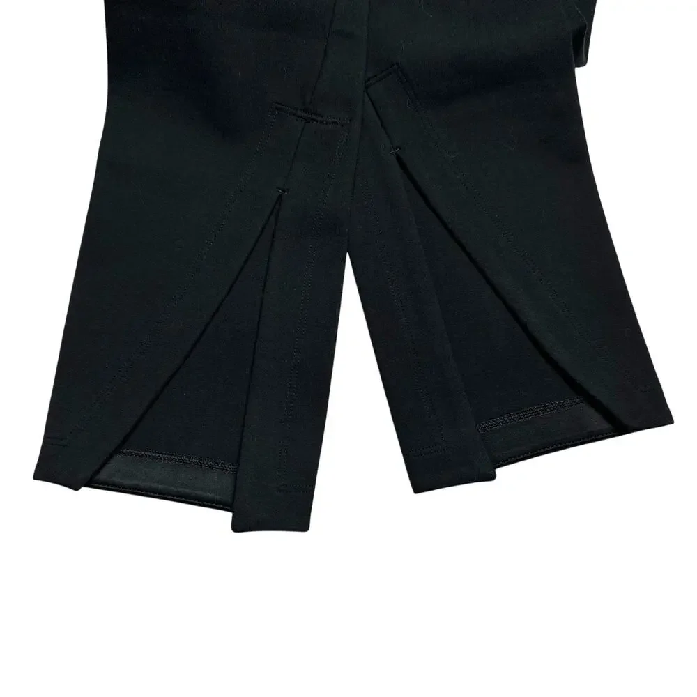 Spanx | Women | The Perfect Front Split Hem Solid Black Leggings | Size Small